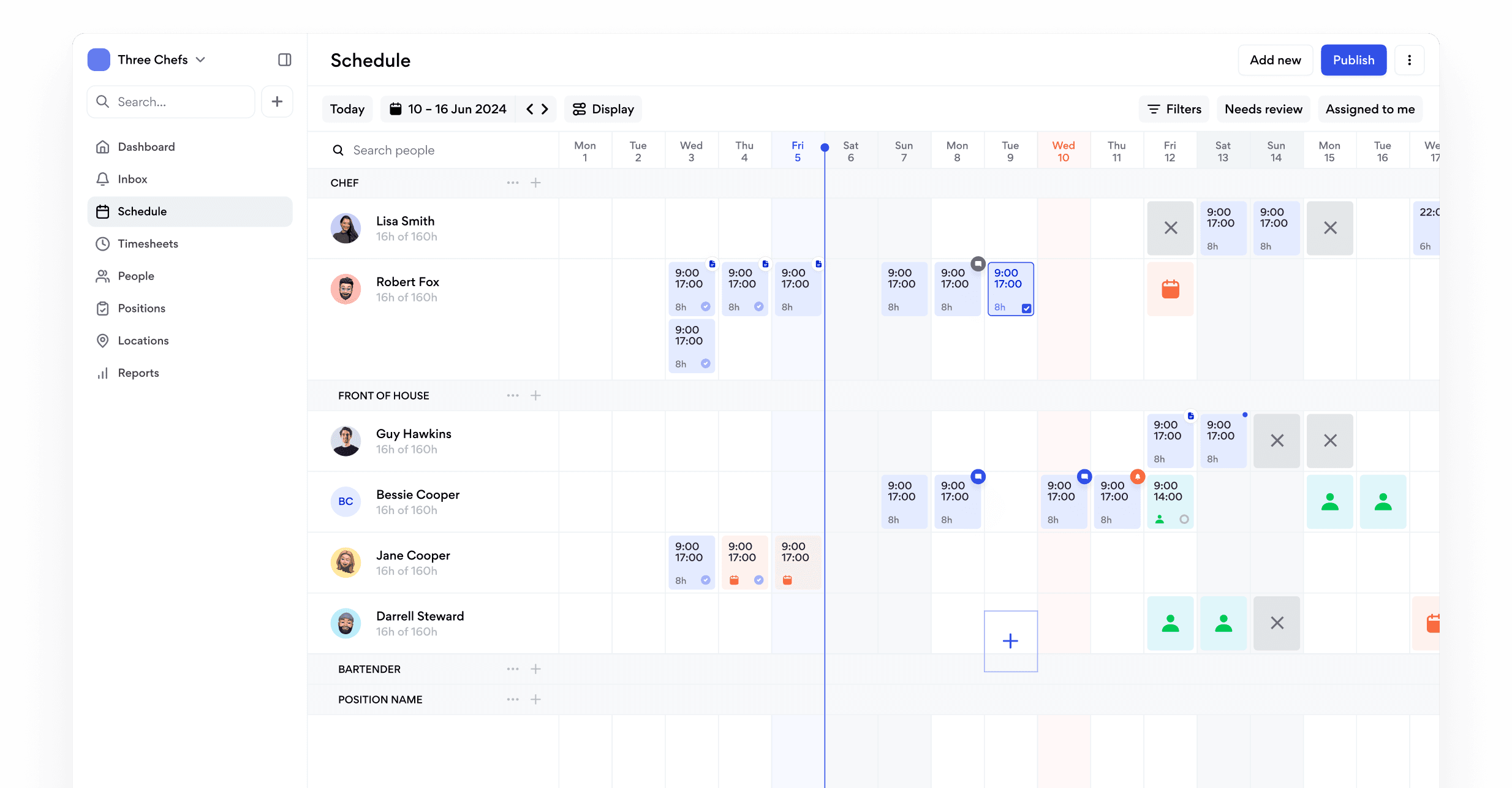 Schedule illustration